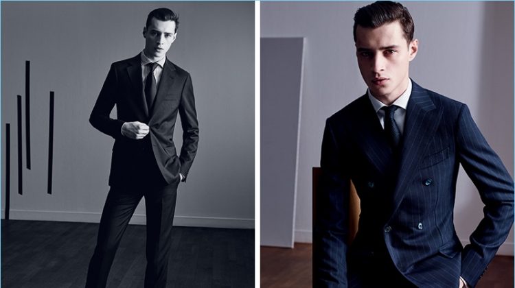 Adrien Sahores Dons Sleek Tailoring from Time Homme