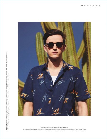 Desert Storm: Alex Dunstan Models Smart Summer Looks for British GQ ...