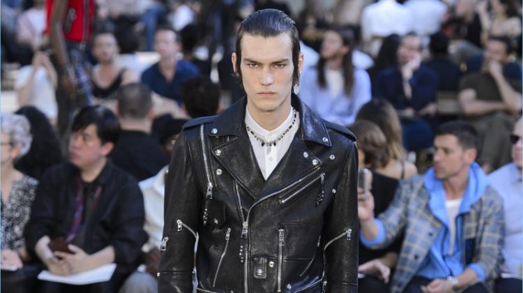 Alexander McQueen presents its spring-summer 2018 collection during Paris Fashion Week.