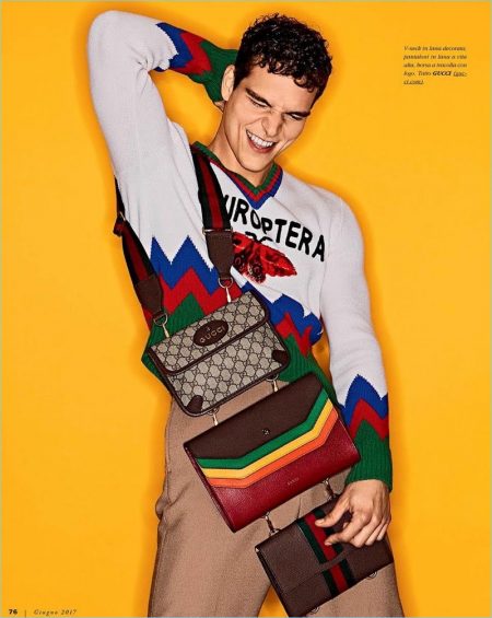 Winter Pop: Alexandre Cunha Models Fall Fashions for Gentleman Magazine ...