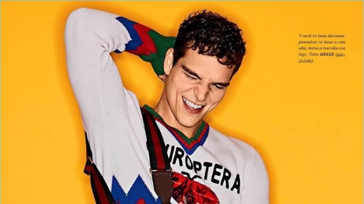 Winter Pop: Alexandre Cunha Models Fall Fashions for Gentleman Magazine