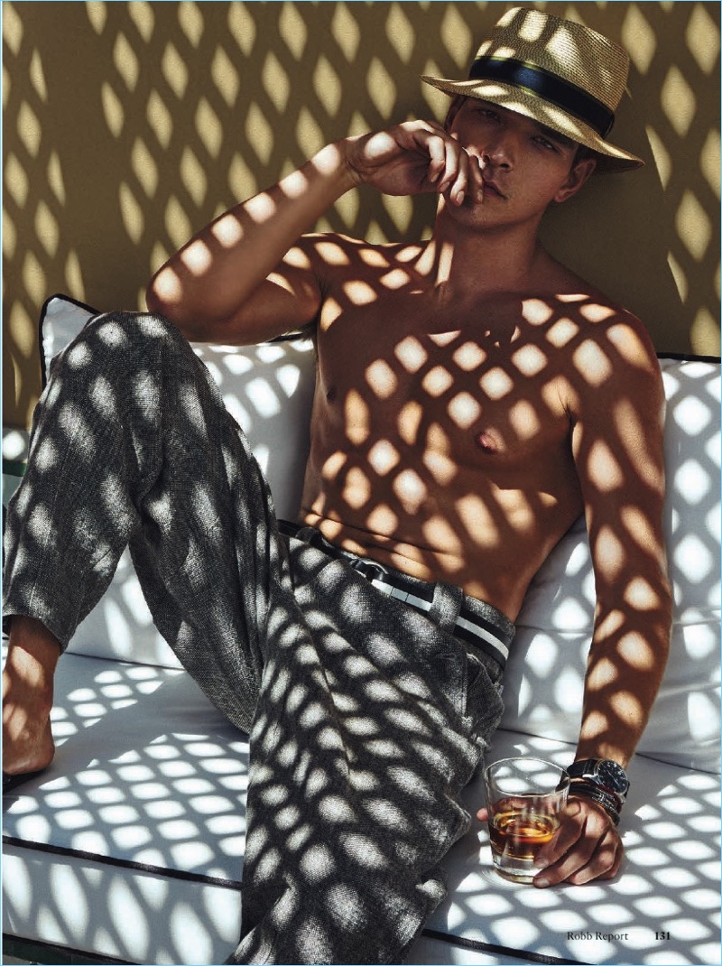 Alexandre Cunha stars in a new editorial for Robb Report Germany.