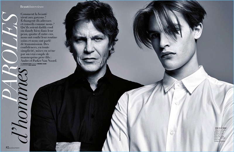 Andre and Parker van Noord star in a new shoot for Madame Figaro.