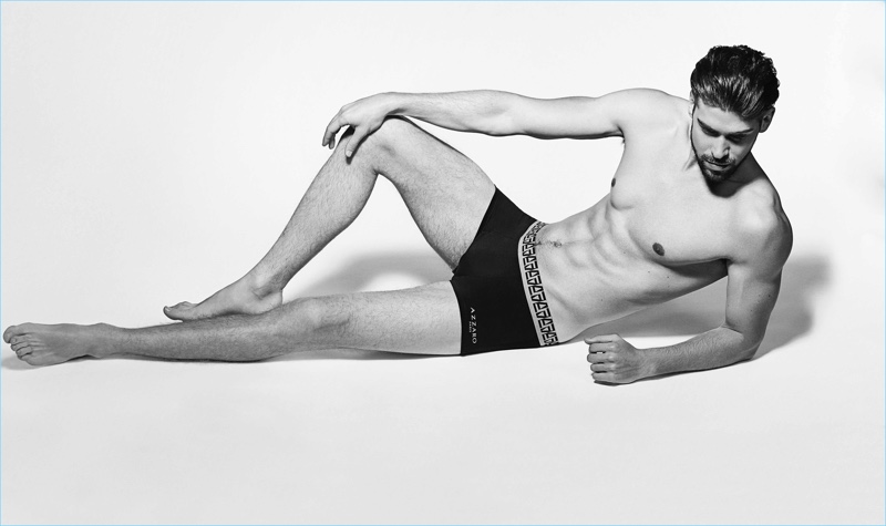 Azzaro Underwear 2017 Black White Photo Daniel Vargas