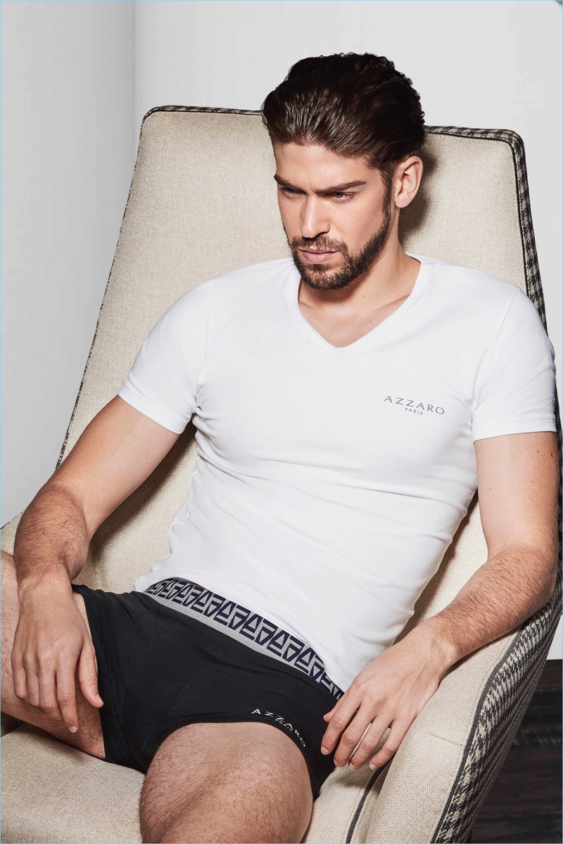Azzaro Paris Launches Men's Underwear, Daniel Vargas Stars in Campaign