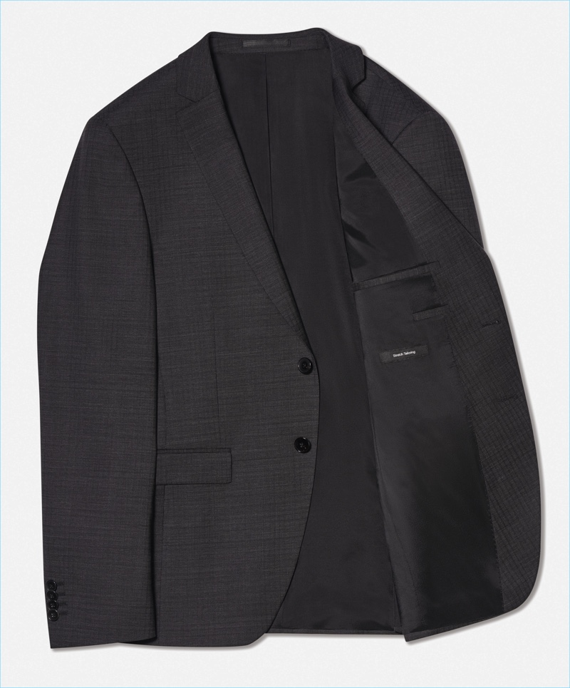 BOSS' innovative suit jacket withstand creases and crinkling, which makes it perfect for packing.