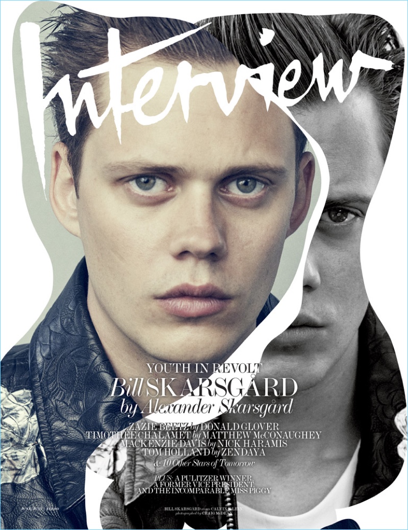 Bill Skarsgård covers the June/July 2017 issue of Interview magazine.