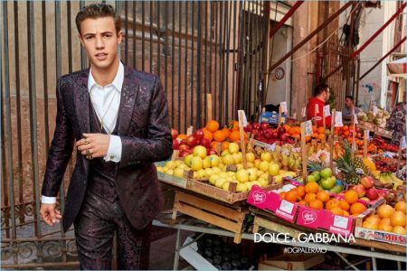 Cameron Dallas 2017 Dolce Gabbana Fall Winter Campaign Suit