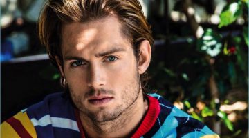 Inhumanely Awesome: Chad James Buchanan for Da Man Chad James Buchanan wears a colorful Tommy Hilfiger sweater for Da Man.