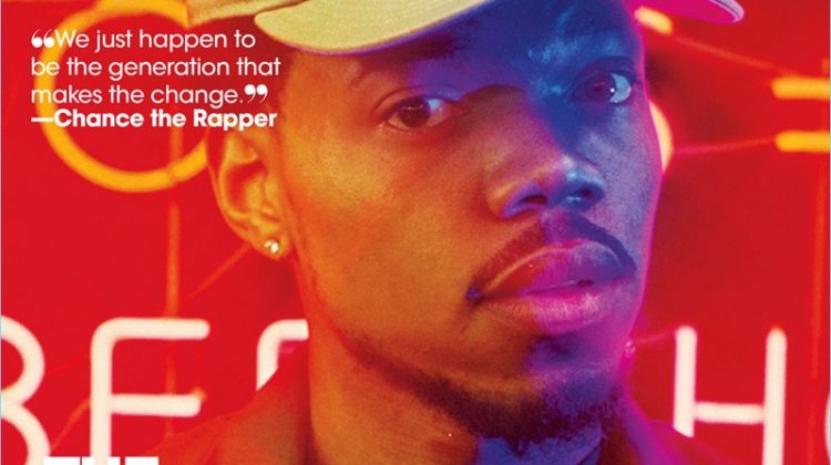 Chance the Rapper covers the most recent issue of Teen Vogue.