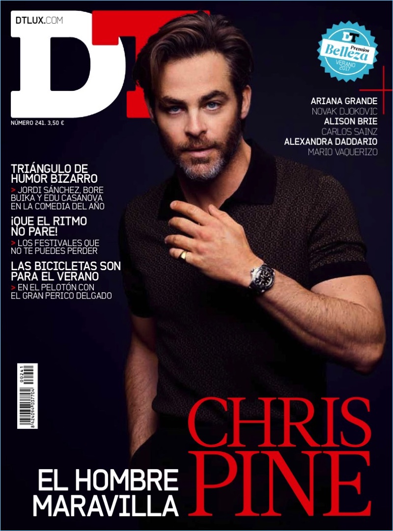 Chris Pine covers the June 2017 issue of DT Spain.