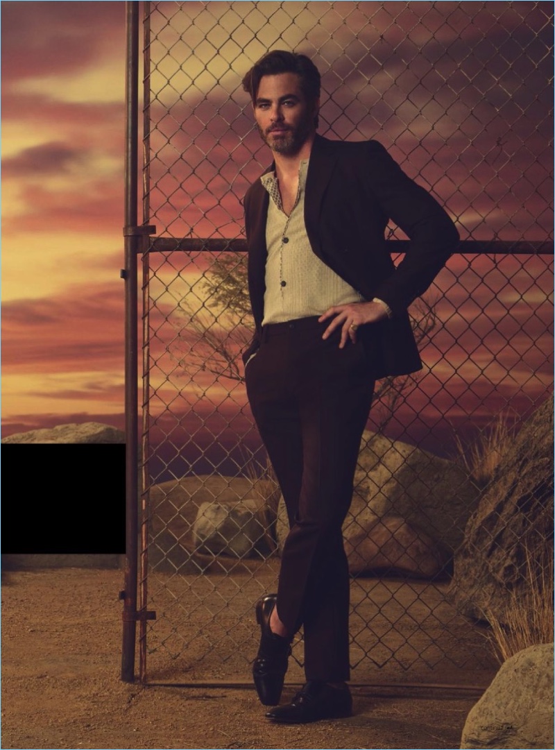 American actor Chris Pine stars in a photo shoot for DT Spain.