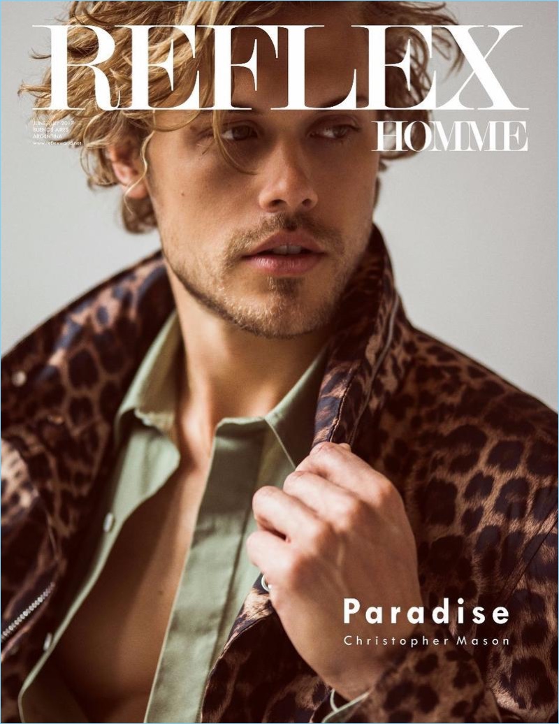 Christopher Mason covers the most recent issue of Reflex Homme.