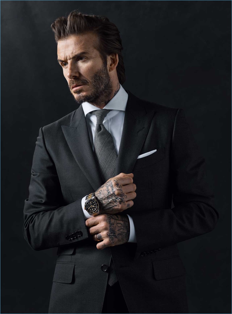 Tudor taps David Beckham as its new brand ambassador. Beckham suits up for the label's campaign.