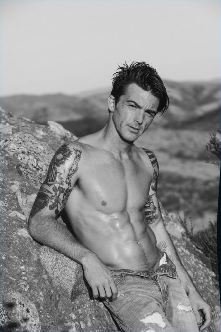 Drake Bell Shirtless 2017 Flaunt Photo Shoot 007