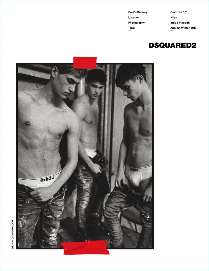 Dsquared2 Fall Winter 2017 Underwear Campaign