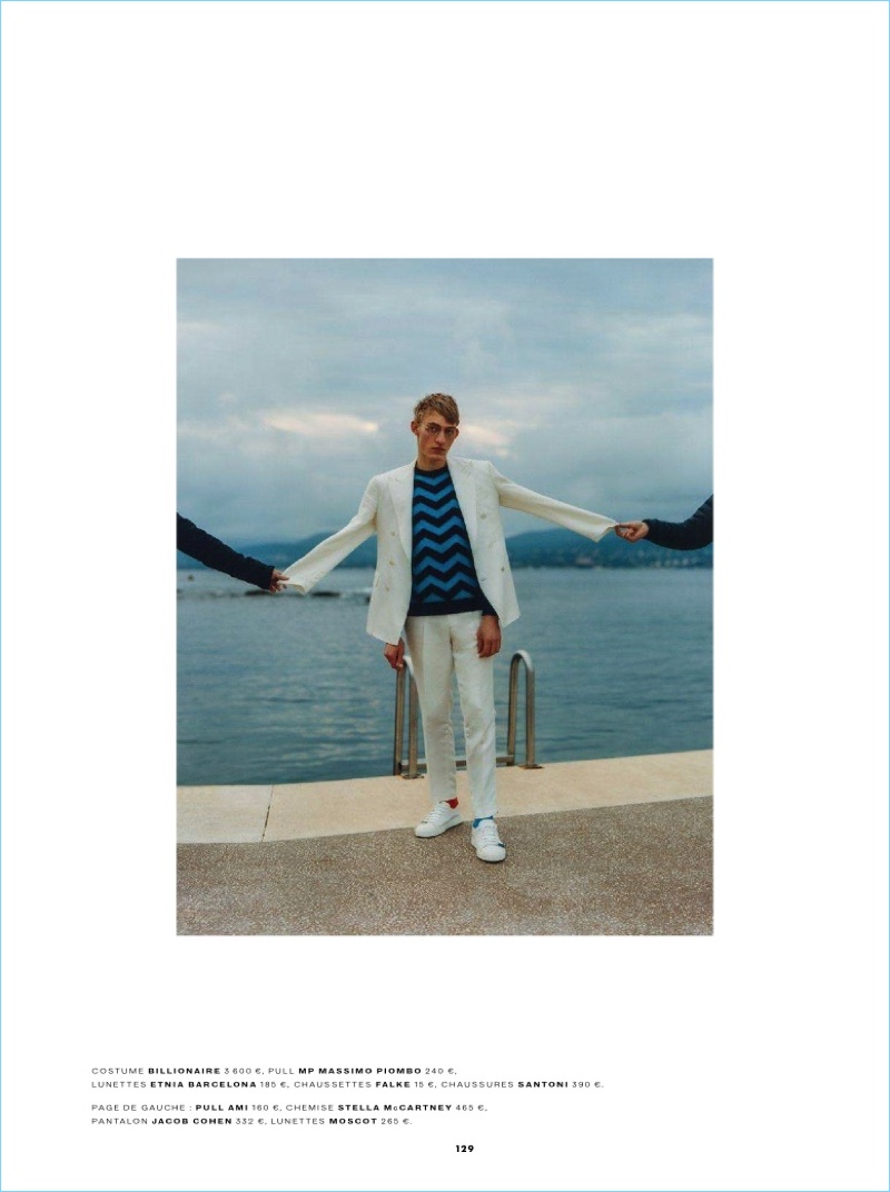 Dylan Moran 2017 Editorial GQ France David Hockney Inspiration Model