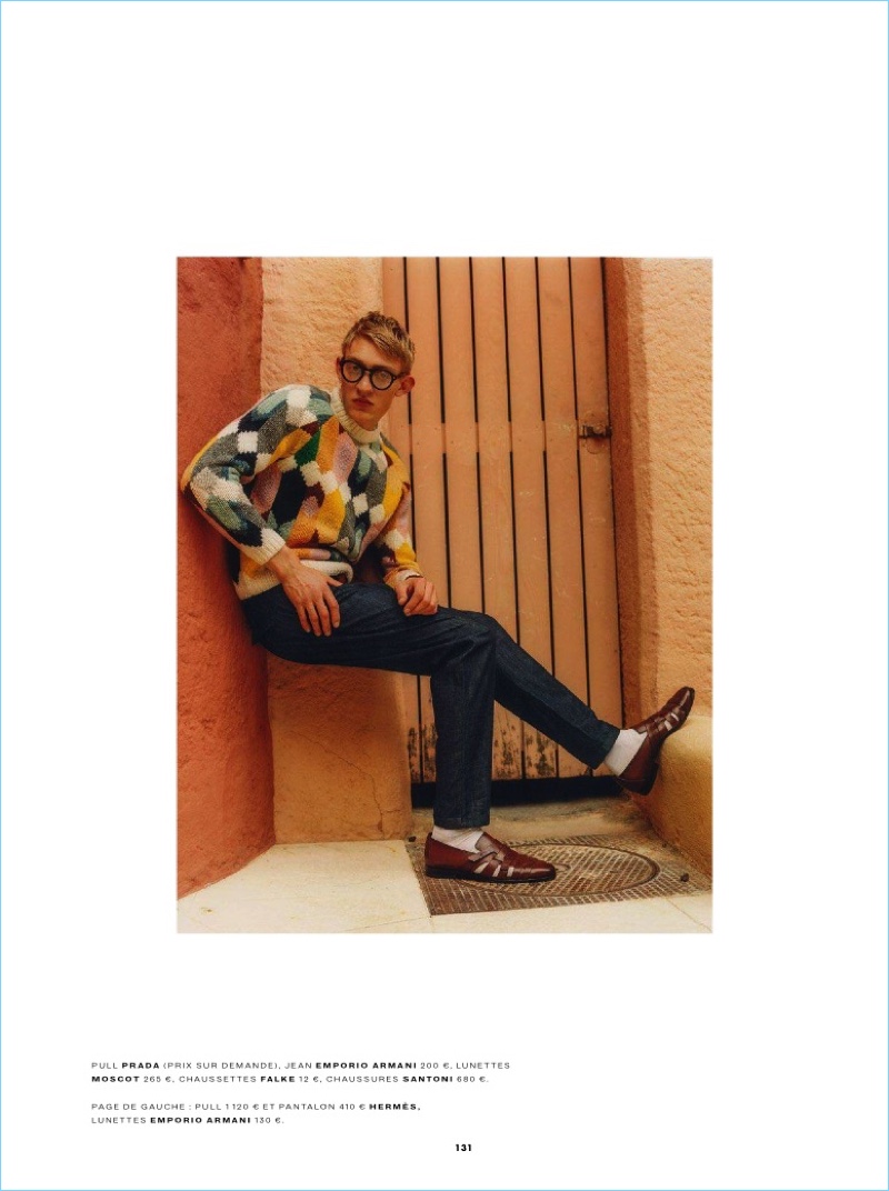 Dylan Moran 2017 Editorial GQ France David Hockney Inspiration Prada