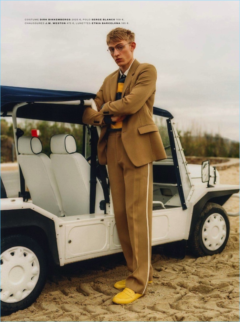 Dylan Moran 2017 Editorial GQ France David Hockney Inspiration Suit
