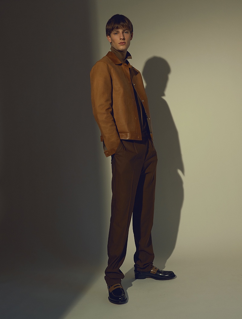 Thomas wears all clothes Ermenegildo Zegna Couture.