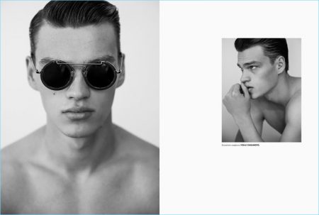 Naked Truth: Filip Hrivnak Sports Versace for H Magazine – The Fashionisto