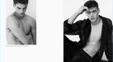 Naked Truth: Filip Hrivnak Sports Versace for H Magazine