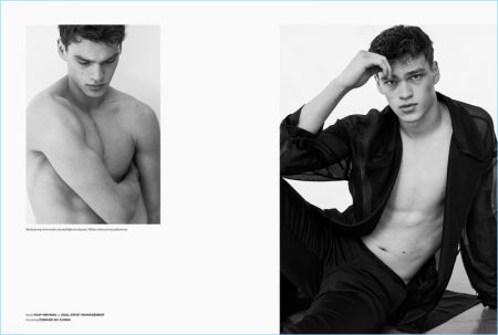 Naked Truth: Filip Hrivnak Sports Versace for H Magazine – The Fashionisto