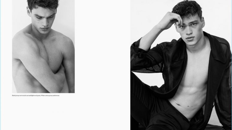 Naked Truth: Filip Hrivnak Sports Versace for H Magazine