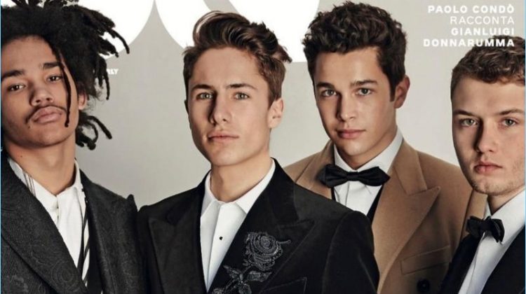 Luka Sabbat, Juan Pablo Zurita, Austin Mahone, and Rafferty Law cover GQ Italia.