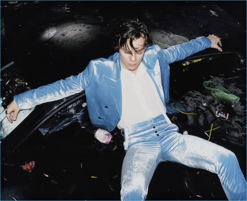 Harry Styles photographed by Harley Weir for his debut album artwork.