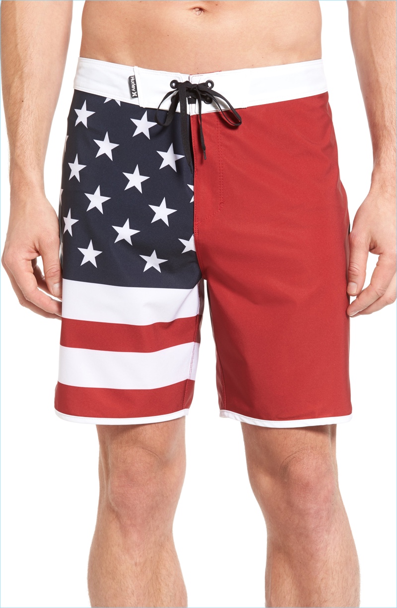 American Flag Swimsuit Men's Styles for the Fourth of July