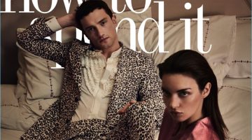First Class Lounge: Jacob Coupe Stars in How to Spend It Cover Story Models Jacob Coupe and Magda Laguinge cover the latest issue of How to Spend It.