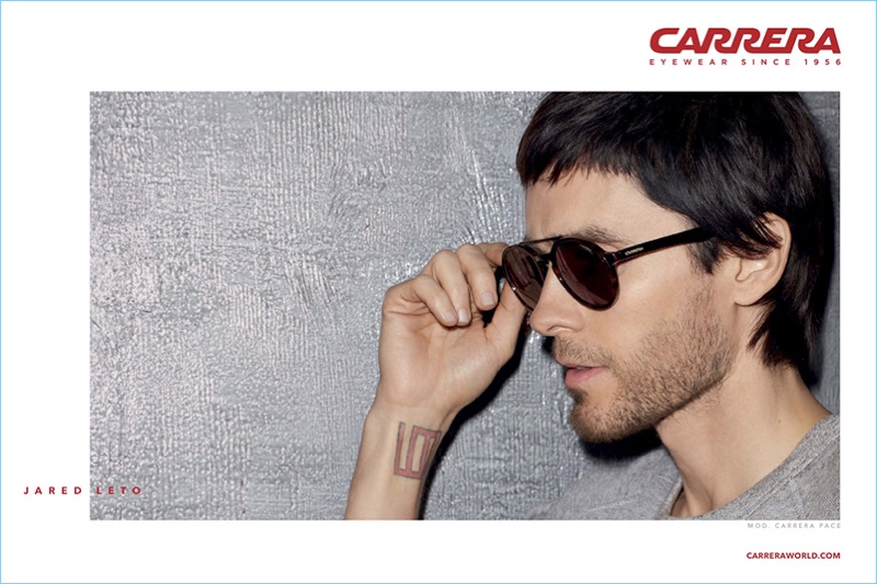 Singer Jared Leto stars in Carrera's 2017 eyewear campaign.