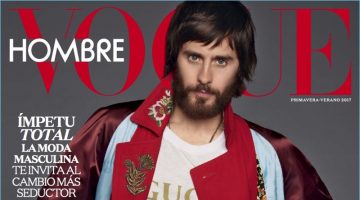 Jared Leto Covers Vogue Hombre, Rocks Gucci Fashions Jared Leto covers the spring-summer 2017 issue of Vogue Hombre.