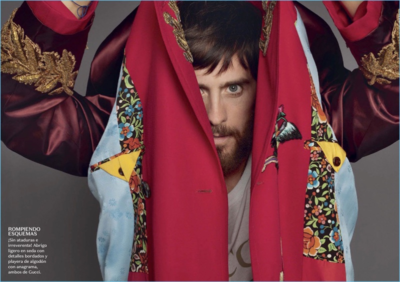 Terry Richardson photographs Jared Leto in Gucci for Vogue Hombre.