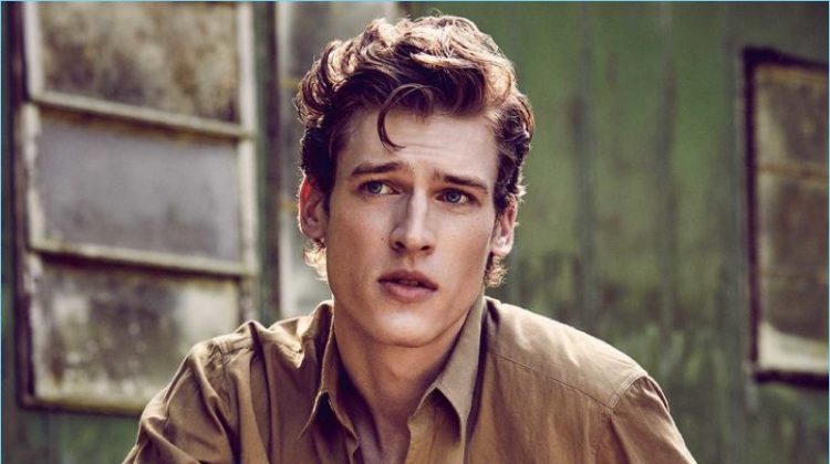 Outside Edge: Joel Meacock Models Rugged Fashions for Harrods
