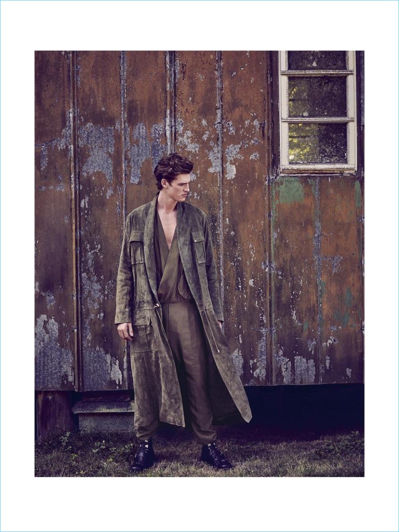 BALMAIN coat and jumpsuit from a selection; DRIES VAN NOTEN boots £800