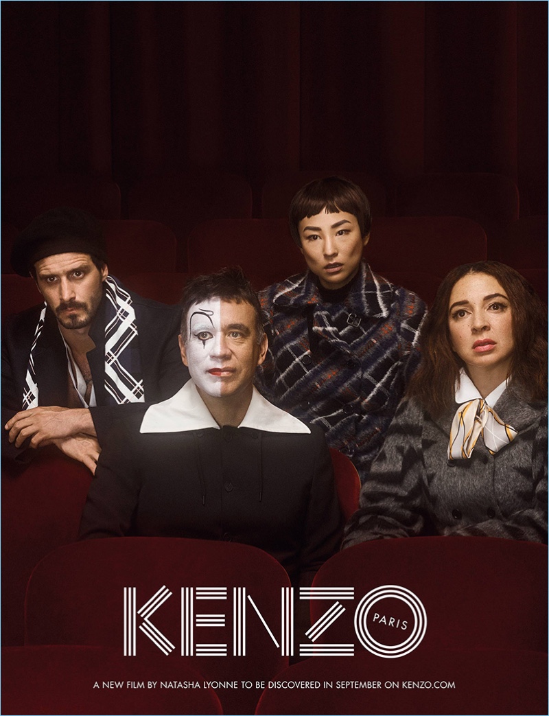 James Ransone, Fred Armisen, Greta Lee, and Maya Rudolph star in Kenzo's fall-winter 2017 campaign.