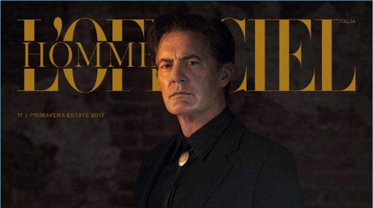 Kyle MacLachlan covers the most recent issue of L'Officiel Hommes Italia.