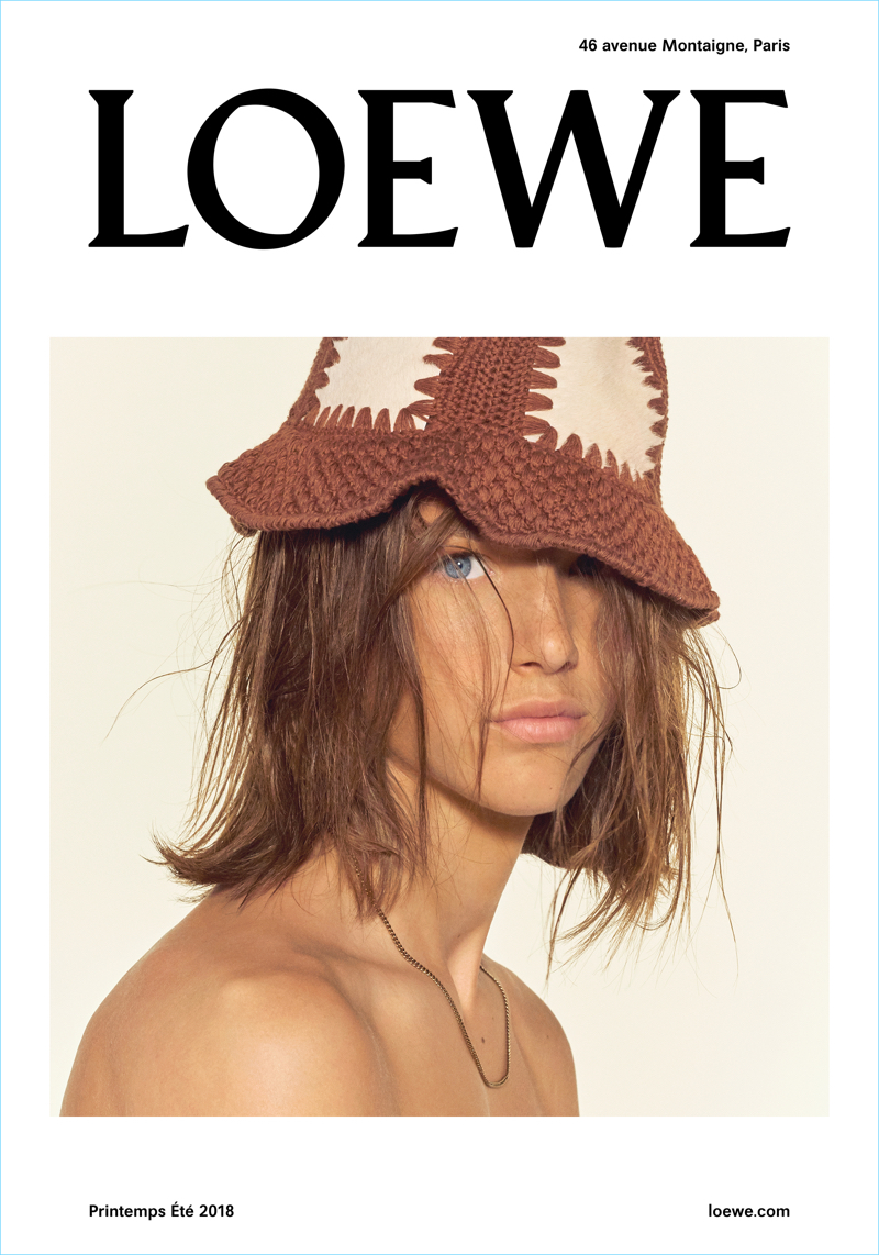 Oliver Sonne stars in Loewe's spring-summer 2018 advertising campaign.