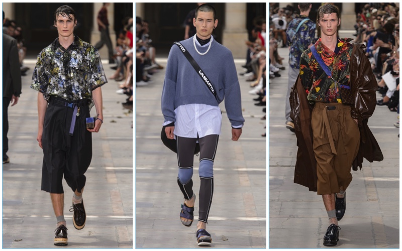 Louis Vuitton presents its spring-summer 2018 men's collection during Paris Fashion Week.