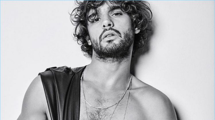 Marlon Teixeira goes shirtless for Torinno's campaign.