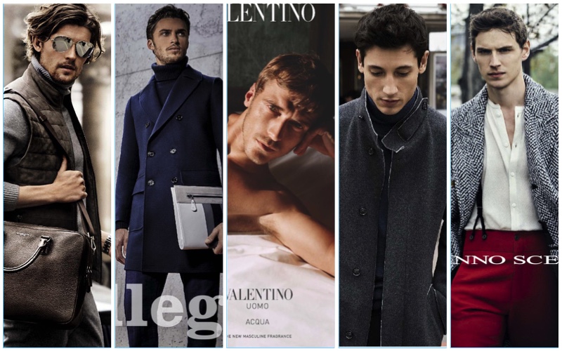 Discover the latest men's advertising from Michael Kors, Allegri, Valentino, Bugatti, and Ermanno Scervino.