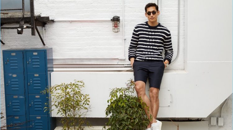 Line Up: Jae Yoo Rocks Striped Fashions for East Dane