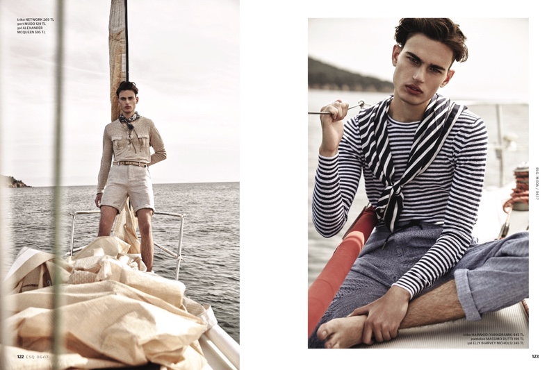 Esquire Turkey Sets Sail, Proposes Nautical Summer Style