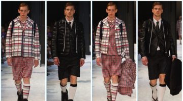 Moncler Gamme Bleu presents its spring-summer 2018 men's collection during Milan Fashion Week.