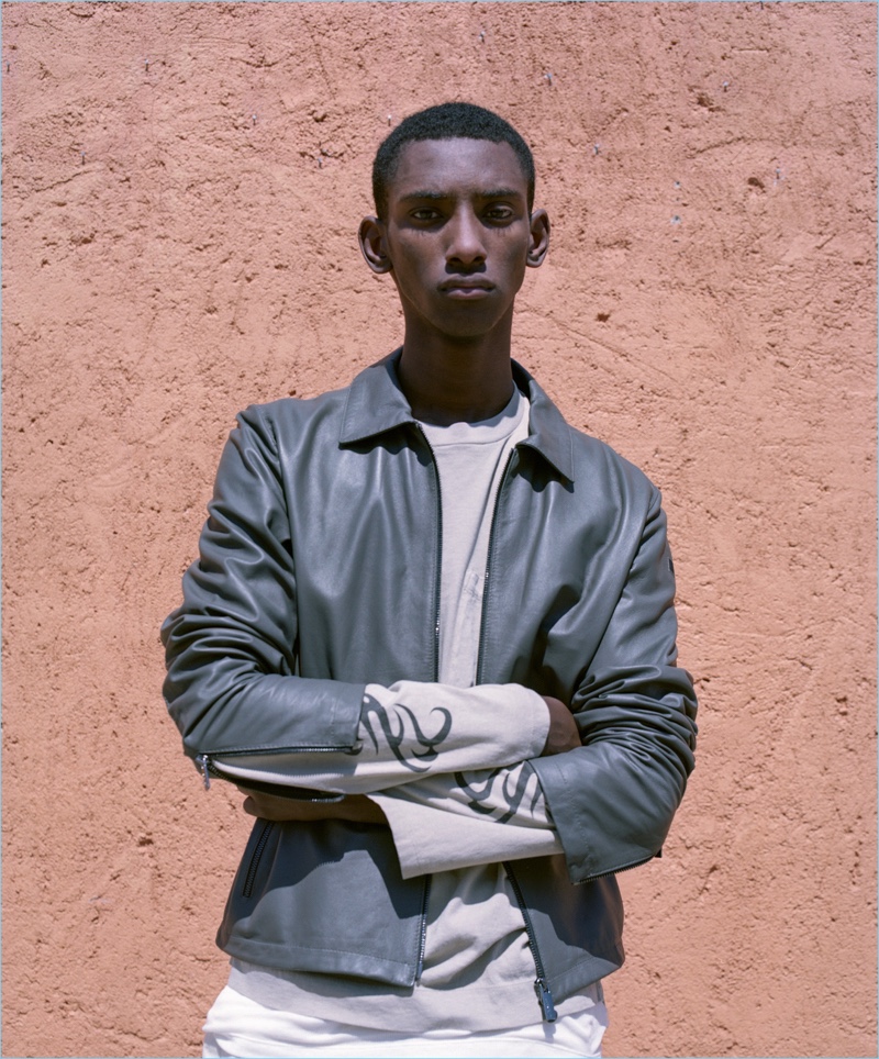 Myles Dominique stars in a new fashion editorial for ICON Panorama.