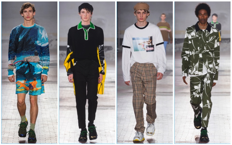 N°21 presents its spring-summer 2018 men's collection during Milan Fashion Week.