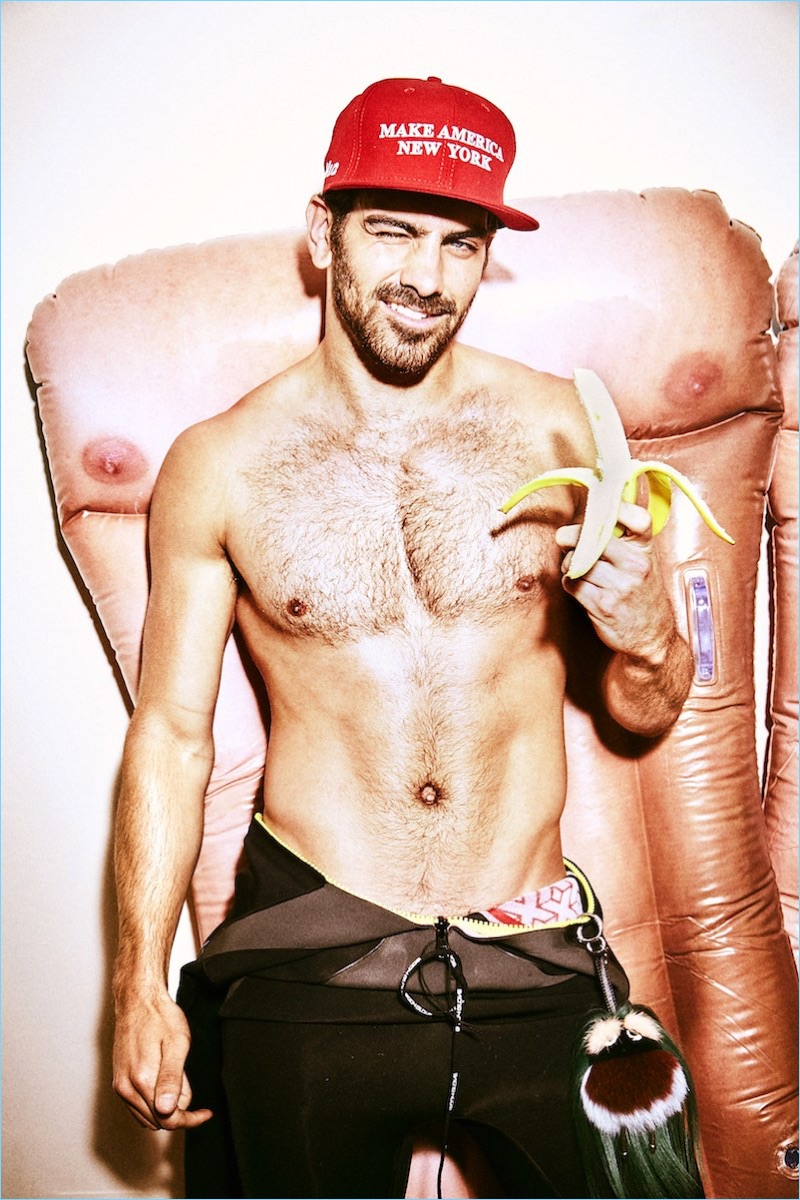 Ellen von Unwerth photographs a shirtless Nyle DiMarco for Paper magazine.