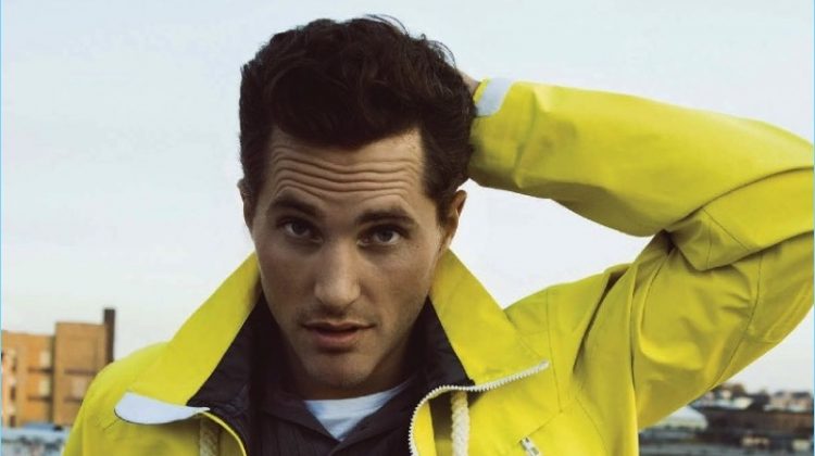 British model Ollie Edwards sports retro-inspired styles for the latest issue of GQ México.